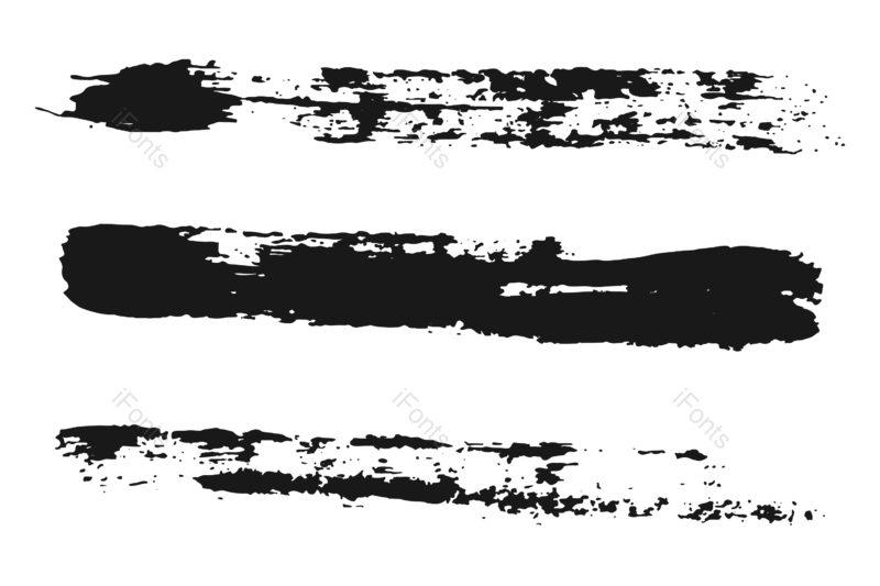 水墨图片,油画笔触元素,墨水PNG,笔触免抠素材